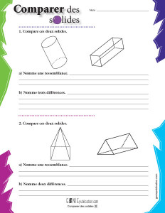 Comparer des figures géométriques