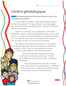 L'arbre généalogique