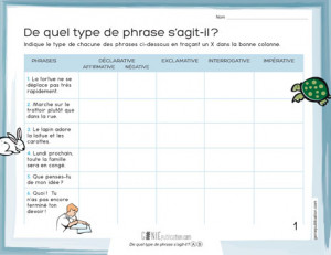 De quel type de phrase s'agit-il ?
