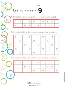 Les nombres 9