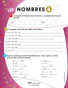 Les nombres 8