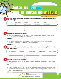 Unités de temps et unités de mesure