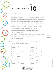 Les nombres 10