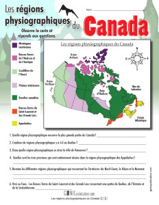 Les régions physiographiques du Canada