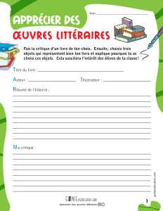 Apprécier les oeuvres littéraires