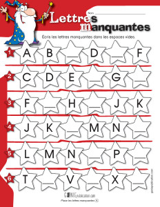 Lettres manquantes