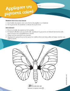 Appliquer un pigment coloré – 3e cycle