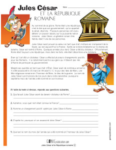 Jules César et la République romaine