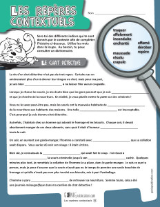 Les repères contextuels