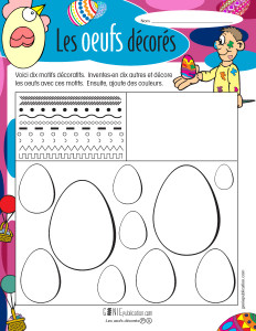 Les oeufs décorés