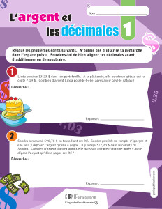 L'argent et les décimales