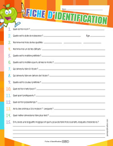 Fiche d'identification