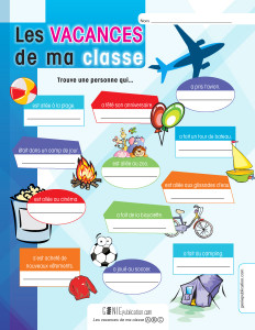 Les vacances de ma classe