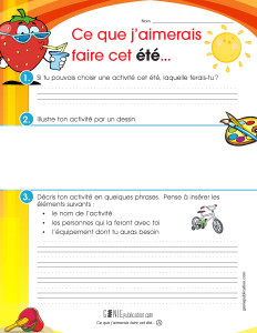 Ce que j'aimerais faire cet été...