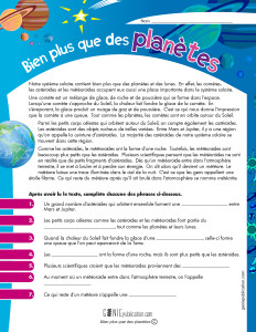 Bien plus que des planètes