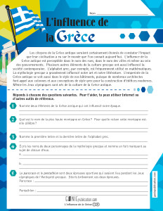 L'influence de la Grèce
