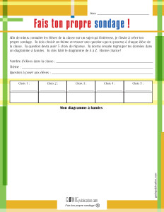 Fais ton propre sondage !