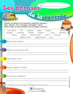 Les phrases de la rentrée