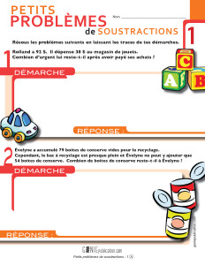 Petits problèmes de soustractions 1
