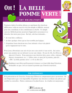 Oh ! La belle pomme verte !