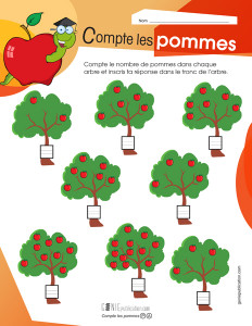 Compte les pommes