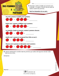 Des pommes à partager