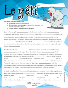 Le yéti