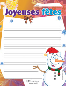 Joyeuses fêtes – Écriture