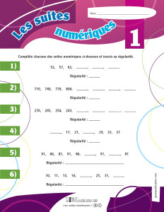 Les suites numériques 1