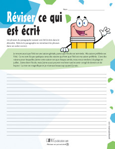 Réviser ce qui est écrit