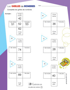 Les grilles de nombres