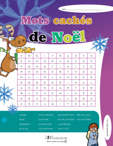 Mots cachés de Noël – 2e cycle