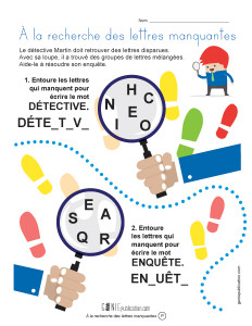 À la recherche des lettres manquantes