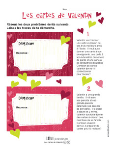 Les cartes de Valentin