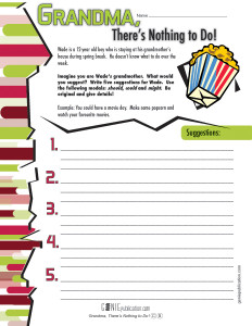 Grandma, There's Nothing To Do!