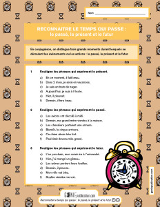 Reconnaitre le temps qui passe : passé, présent et futur