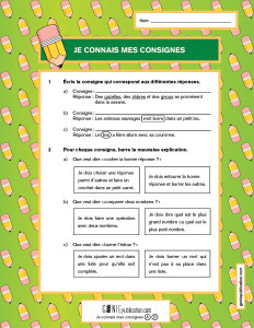 Je connais mes consignes