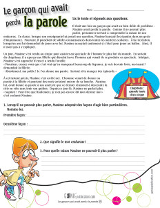 Le petit garçon qui avait perdu la parole