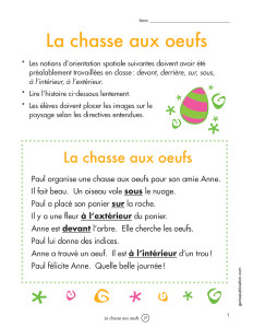 La chasse aux oeufs