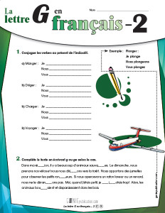 La lettre G en français – 2