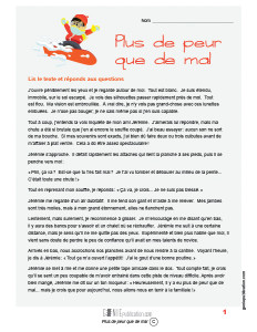 Plus de peur que de mal