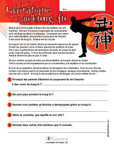 La pratique du kung-fu