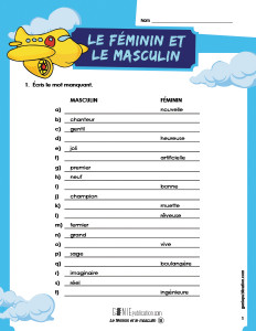 Le féminin et le masculin