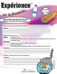 Expérience sur la flottabilité