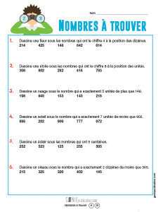 Nombres à trouver
