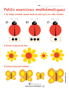 Petits exercices mathématiques