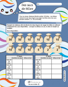 Des sacs de billes