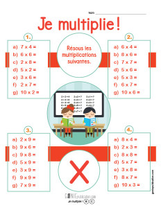 Je multiplie !