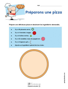 Préparons une pizza
