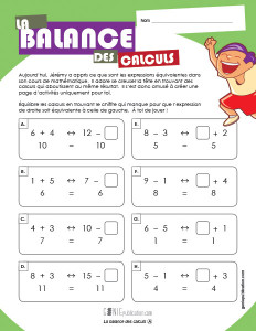 La balance des calculs